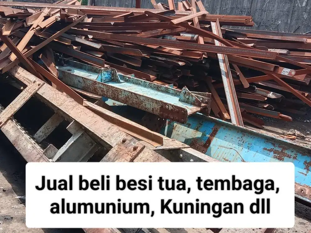 Siap tampung Besi tua,tembaga,kabel,kuningan,alumunium,aki dll