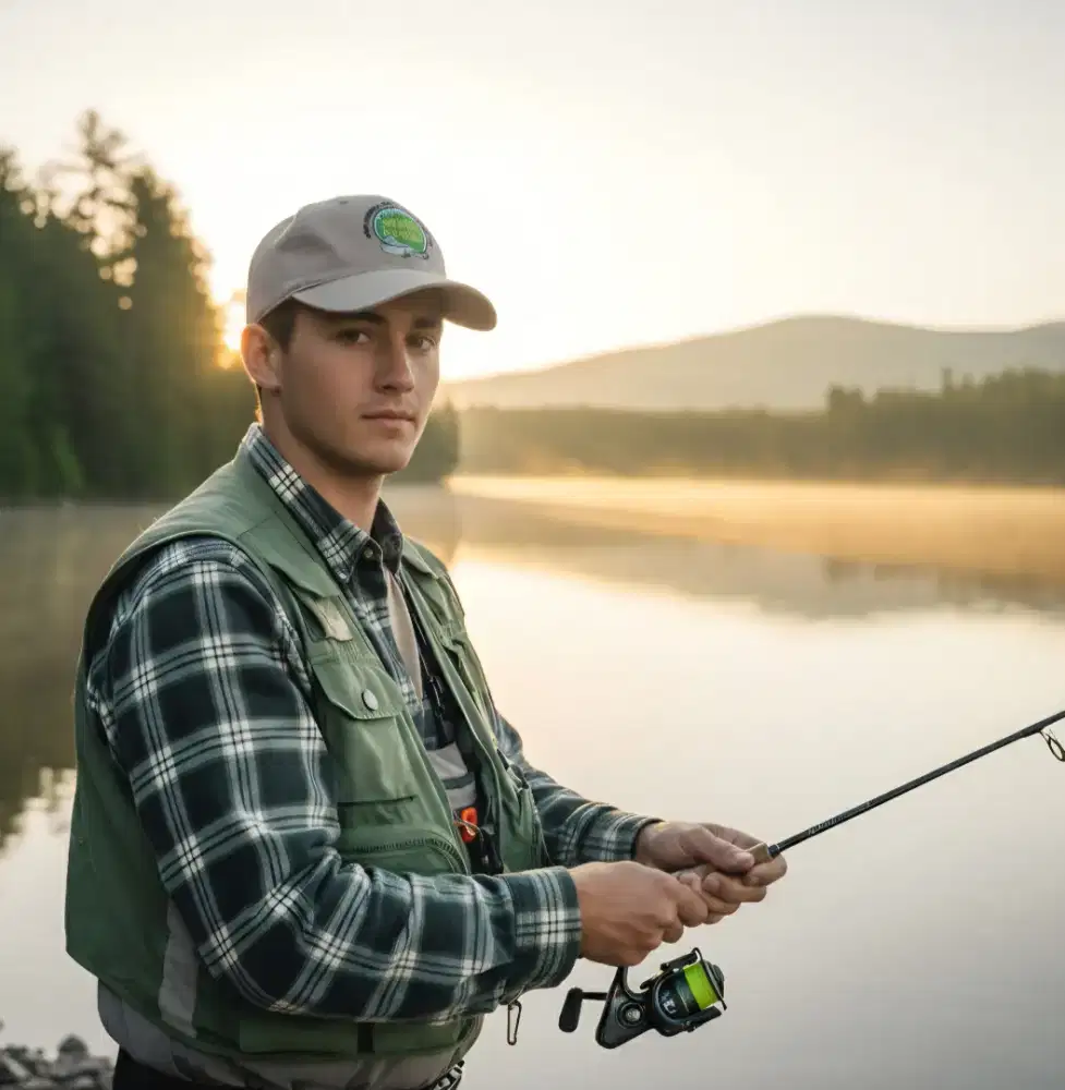 Topi Logo Ikan Green Island Original Second Abu-abu