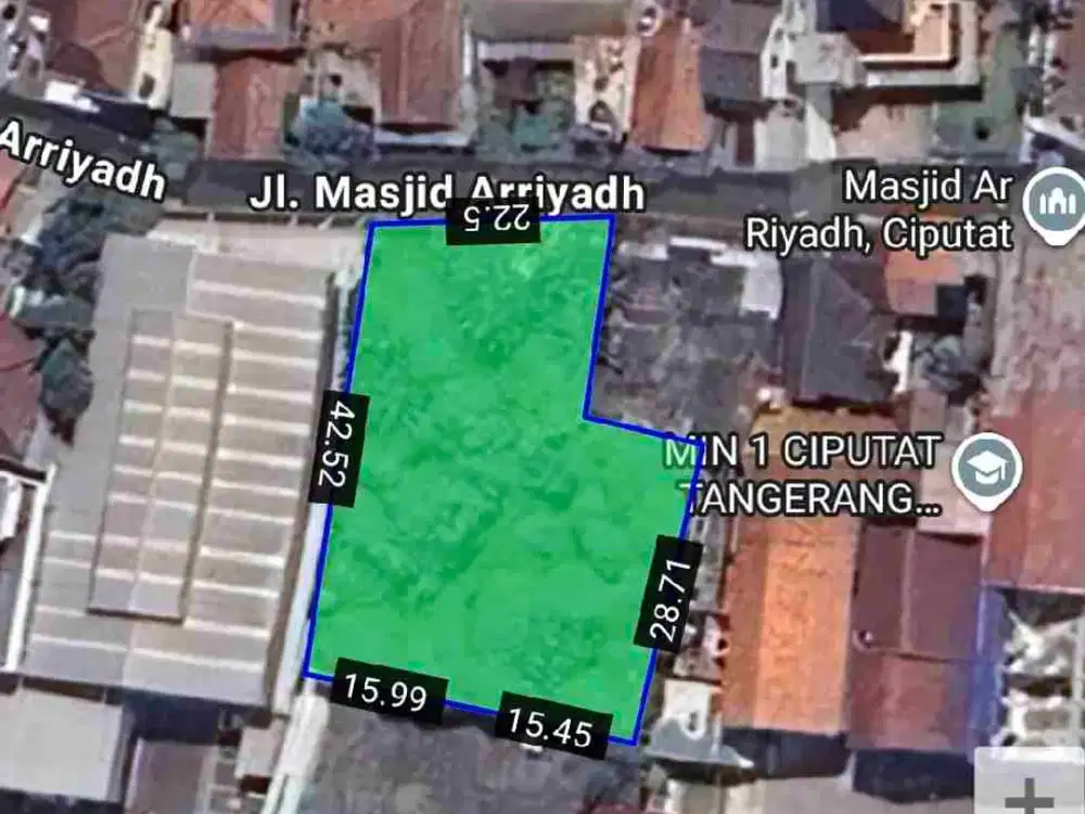 Tanah Ciputat Dewi Sartika SUPER STRATEGIS Dekat Pintu Tol Pamulang