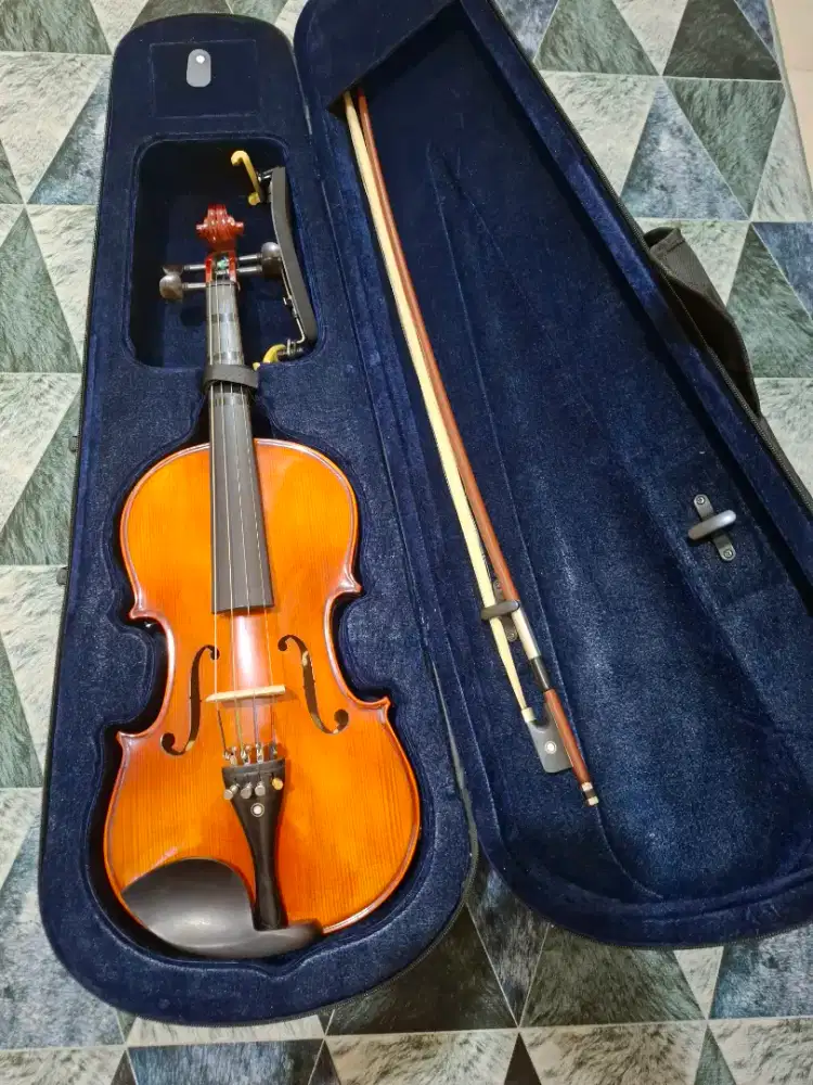 Viola 15 inch fullset bow case rosin siap pakai