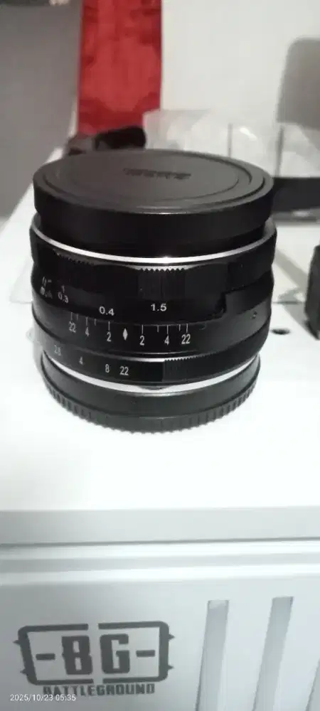 Lensa FIX 35 mm 1.7  Meike for Canon eos M (Manual)