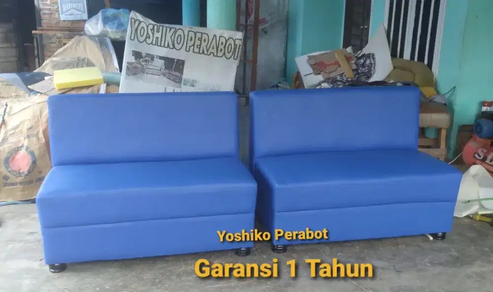 Yoshiko perabot - sofa cafe warna biru