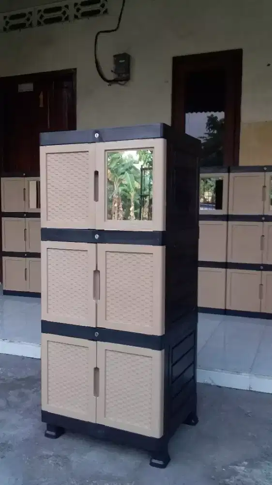 LEMARI SUSUN 3 PLASTIK TEBAL TERLARIS COCOK BUAT ANAK KOST