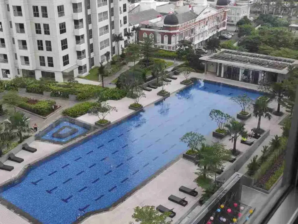JUAL MURAH Apartment M Town Signature Tower Herald Gading Serpong 2 BR Full Furnished Siap Huni 1.1 M