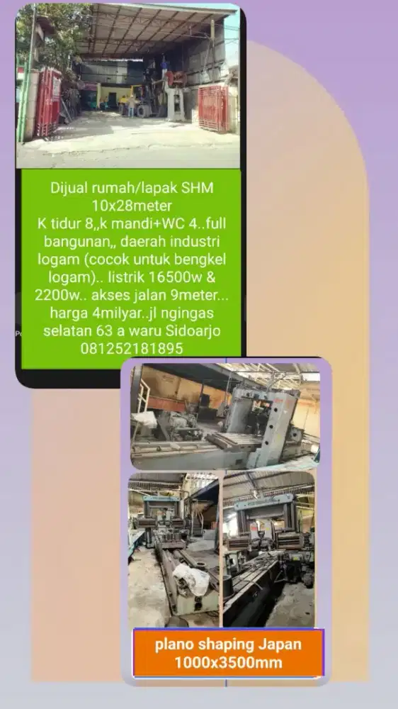 Miling/shaping plano,ex japan n rupak