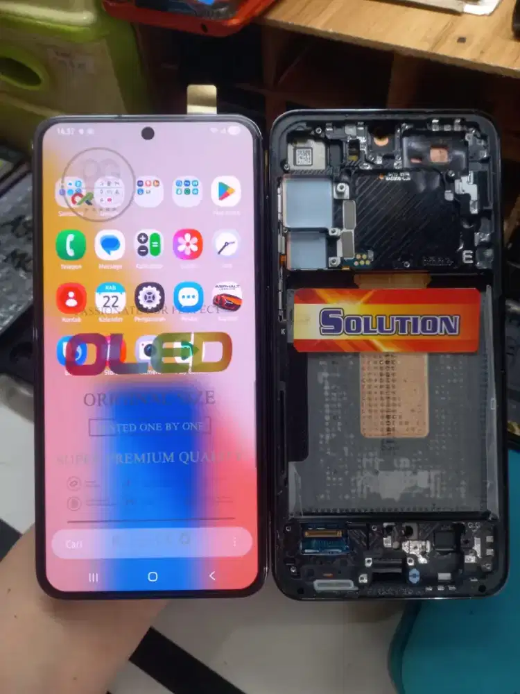 LCD TOUCHSCREEN SAMSUNG S23 PLUS ORI OLED + PASANG