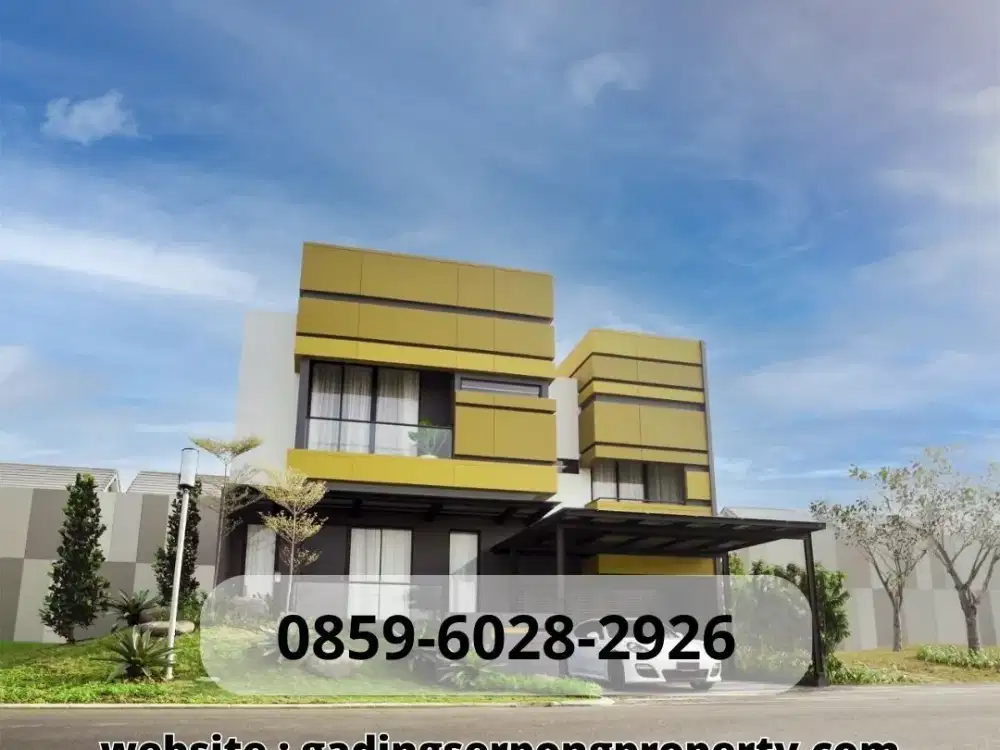 Lt 12x17m Rumah Baru Siap Huni Gading Serpong Cluster Mozart Symphonia
