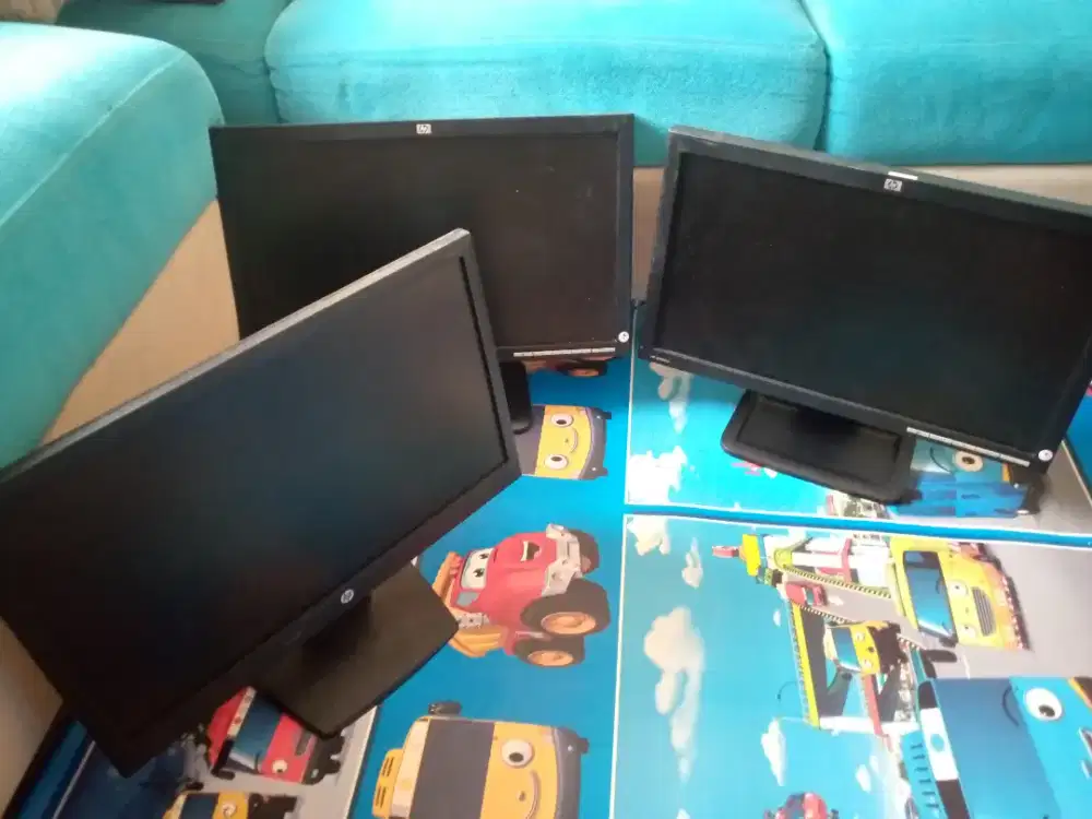 JUAL LED MONITOR HP 19INCH FOR KOMPUTER PC ATAU CCTV SIAP PAKAi