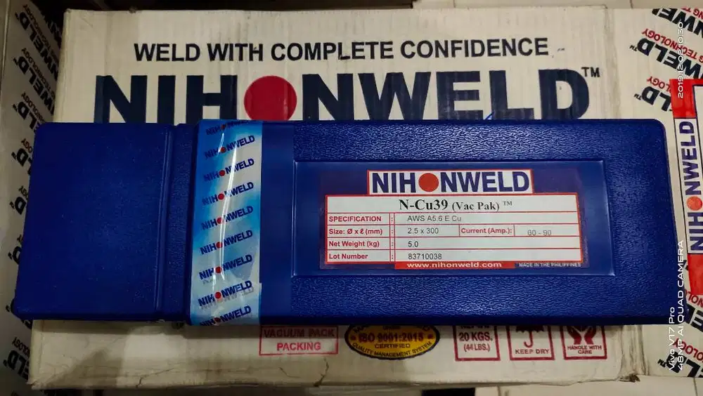 Kawat Las Nihonweld N-Cu (E Cu) Dia 3.2mm Copper Alloy
