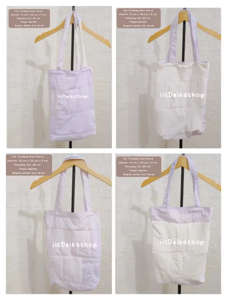 Tas Totebag Kain Perca Handmade — Unik dan Stylish, Stok Terbatas 1pcs