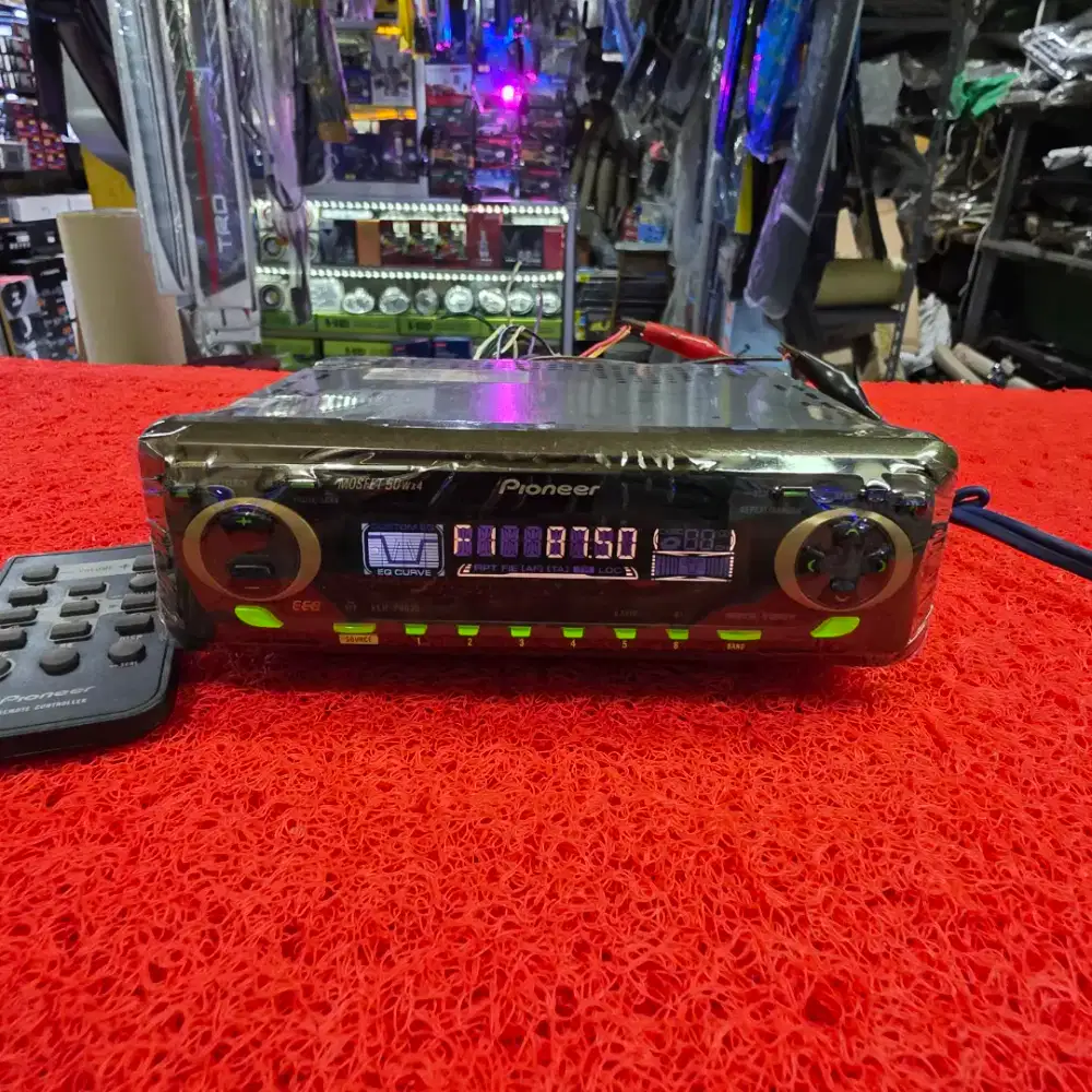 Head Unit Single Din Pioneer KEH-P4025 Kaset Radio FM AM