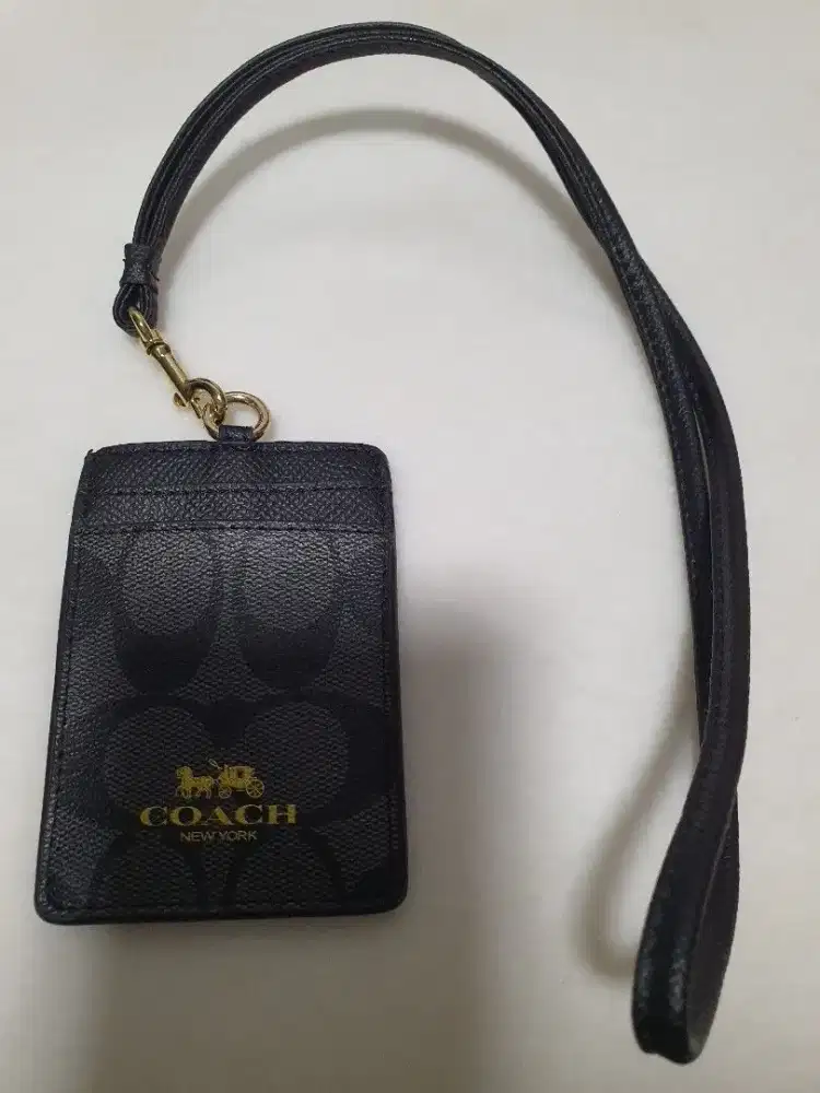 Coach lanyard cardholder id card kerja kantor original
