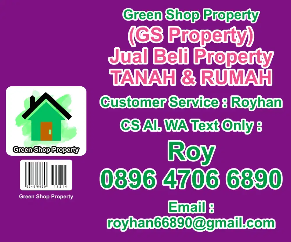 Dijual Tanah 151 m2. Dibawah NJOP. 3jt/m2.Nego. SHM + ( Bonus Rumah )