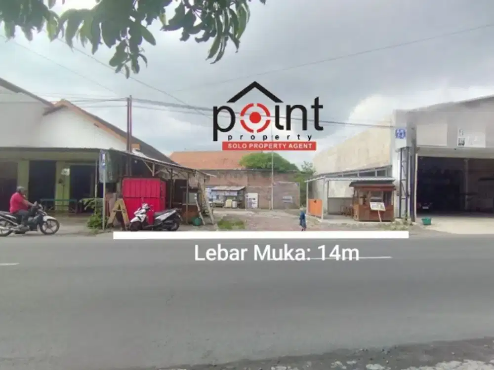 tanah pekarangan pinggir jalan raya gentan
