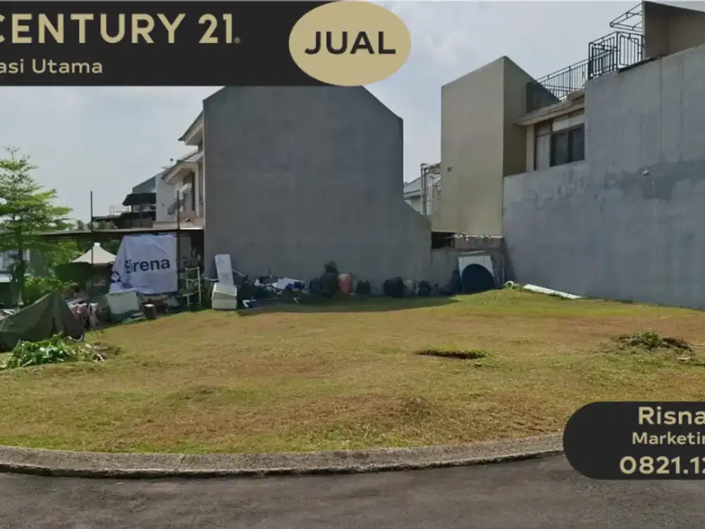 DIJUAL TANAH KAVLING POSISI HOEK DIDALAM CLUSTER KOTA WISATA CIBUBUR