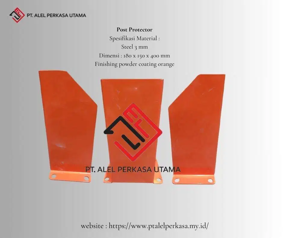 Post Protector Steel 3 mm Dimensi 180x150x400 mm