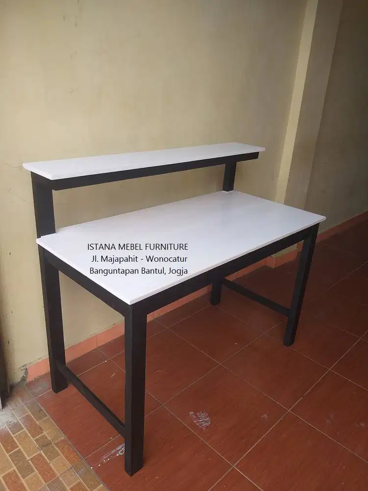 Meja Setrika Produksi Industri Pabrik Kasir Rak Susun Tingkat Kayu #KS