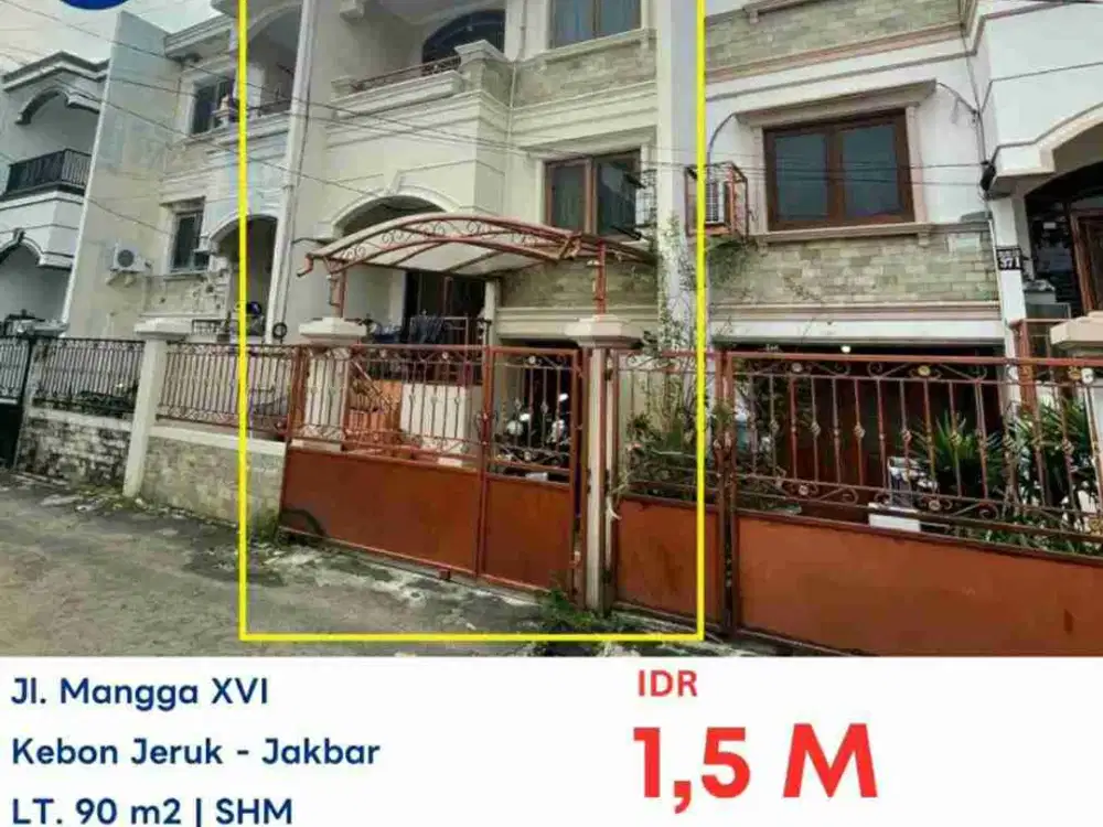 LELANG RUMAH DI JL MANGGA DURI KEPA KEBON JERUK JAKARTA BARAT