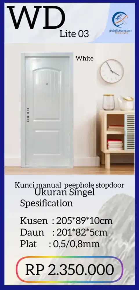 Jual Pintu baja anti karatan kota Padang