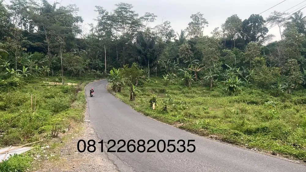 Dijual tanah, cocok untuk usaha kuliner/villa. Hawa sejuk air jernih