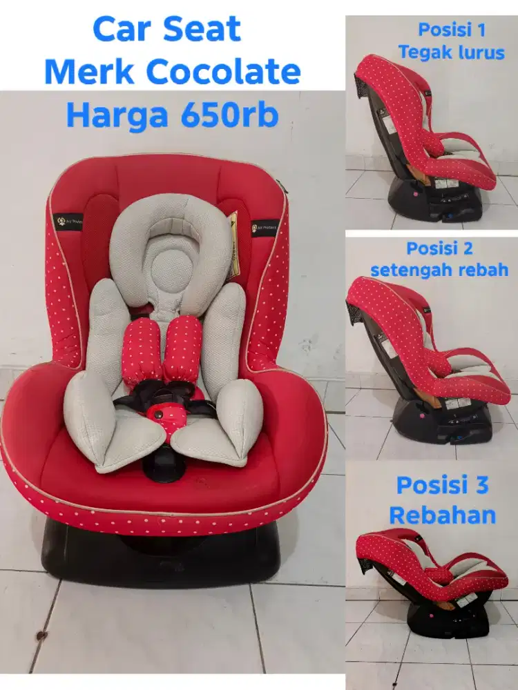 Carseat chocolate / kursi bayi untuk di mobil