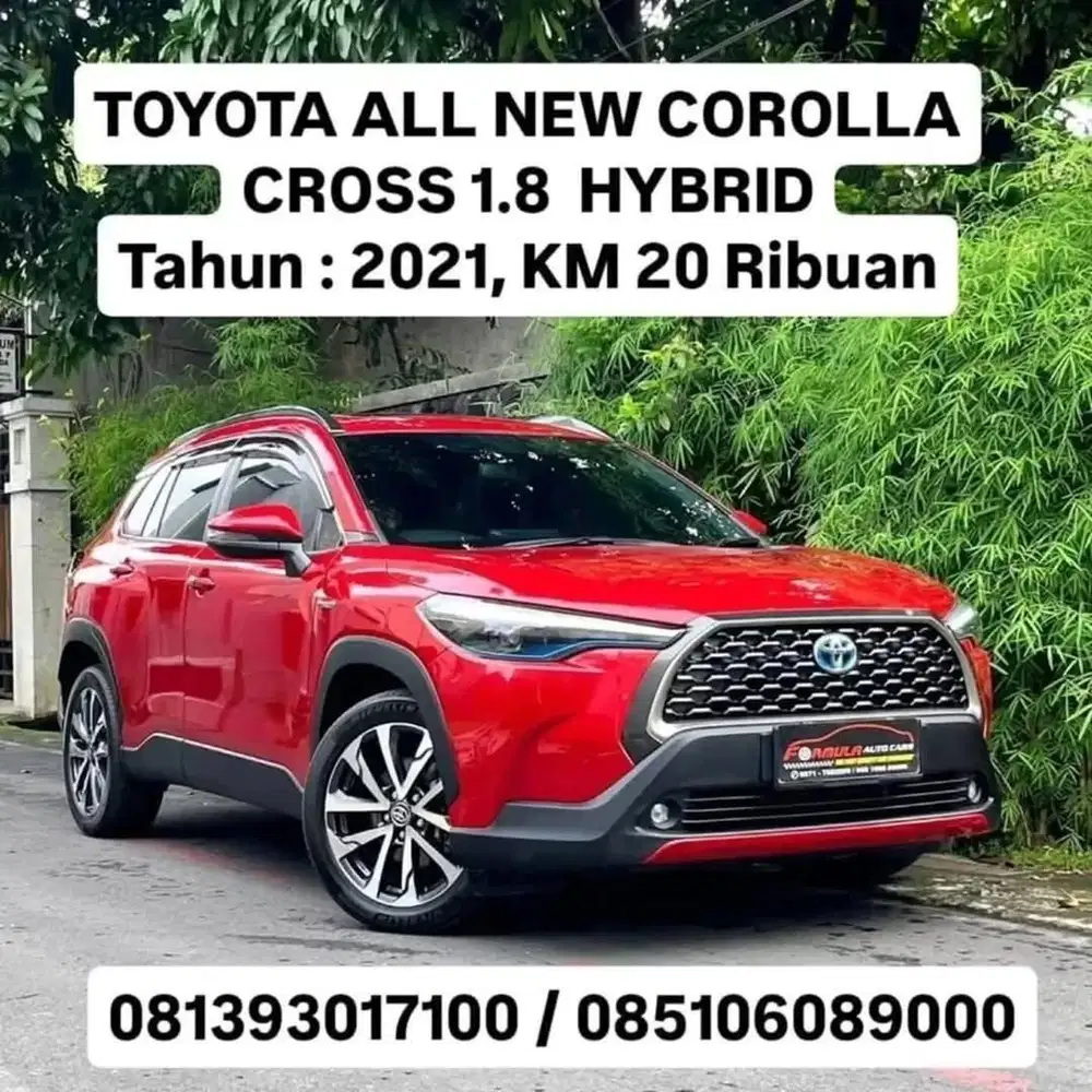 TOYOTA ALL NEW COROLLA CROSS 1.8  HYBRID
Tahun : 2021, KM 20  Ribuan
