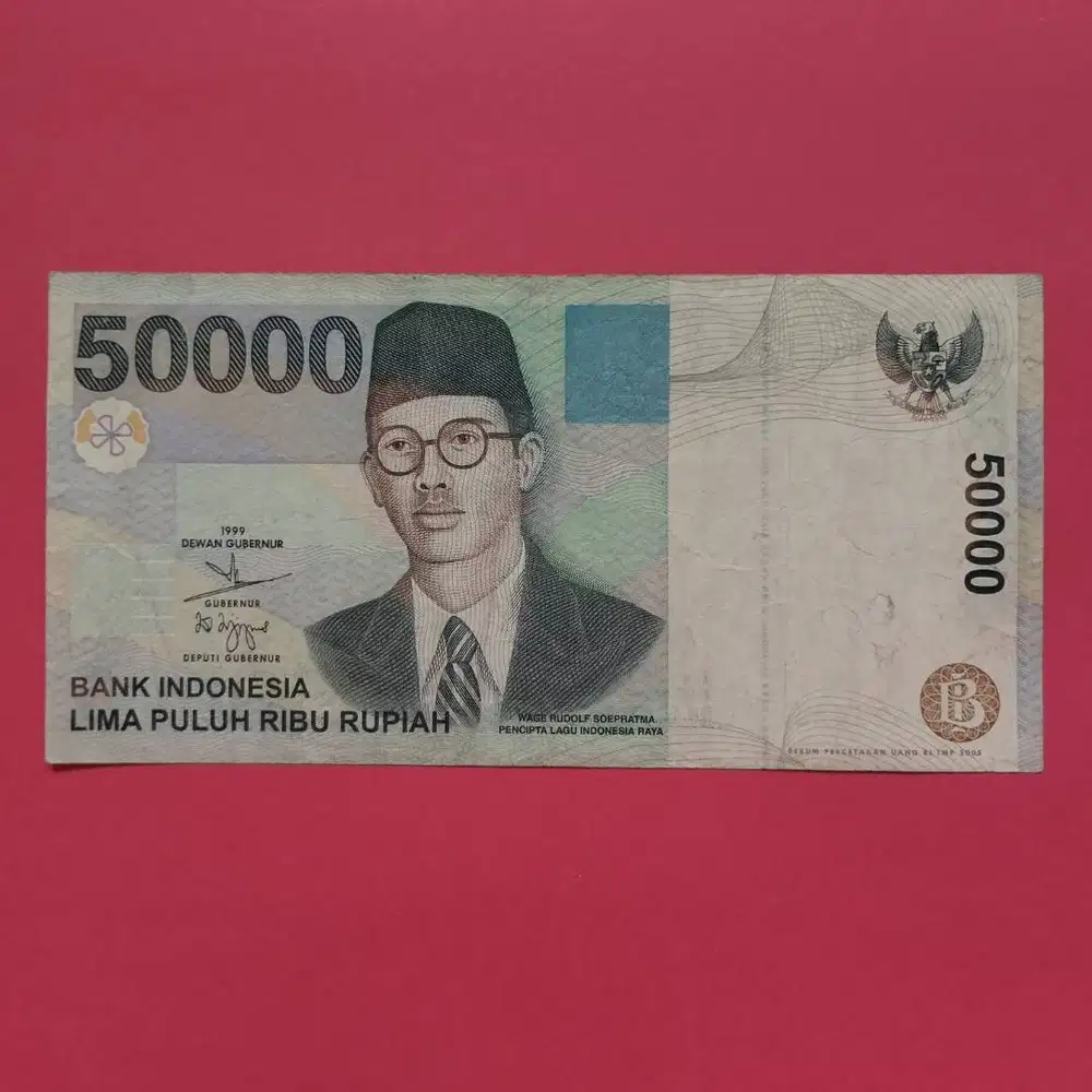 Uang Kuno Kertas Rp 50000 Tahun 1999 UK 001