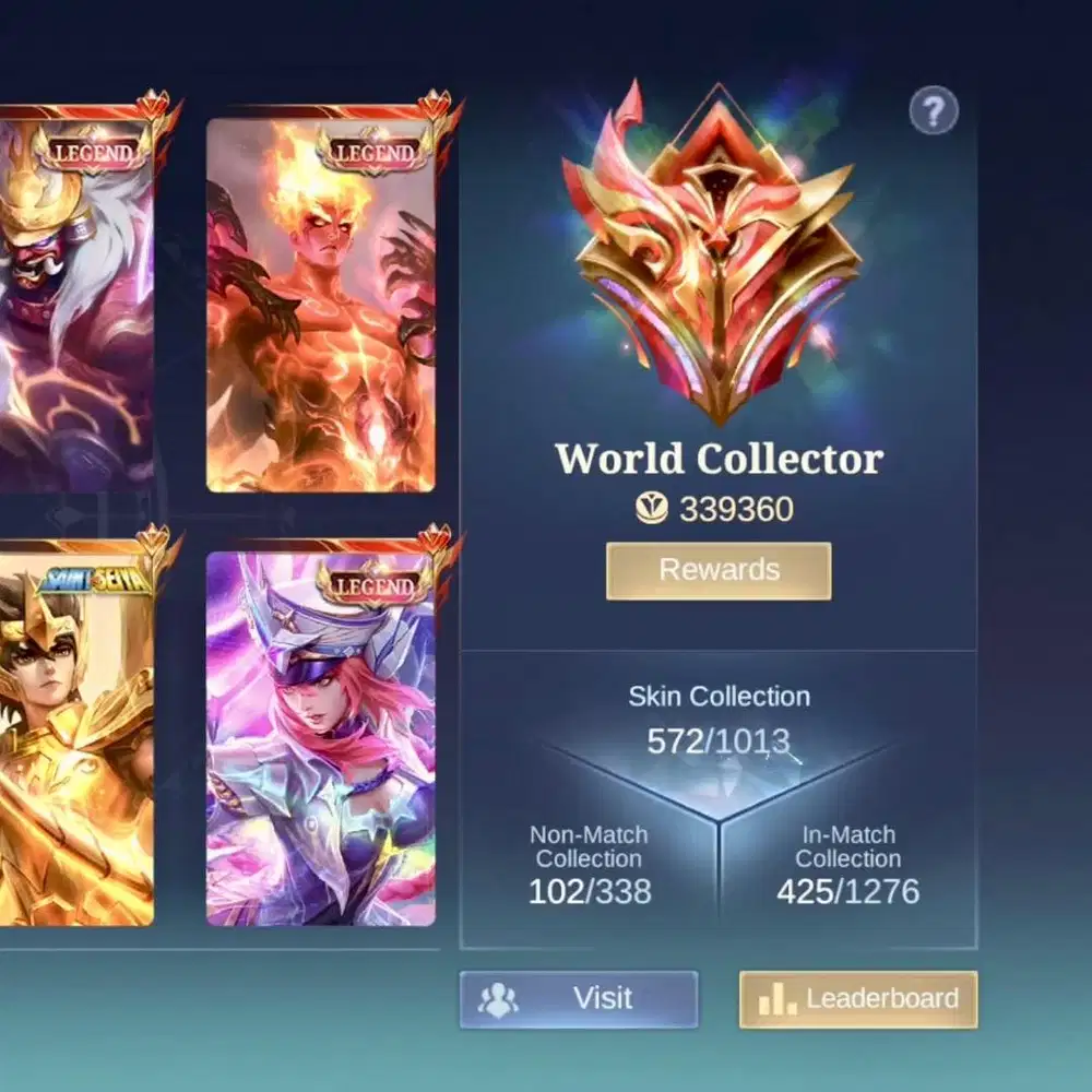 Akun MLBB ML World Collector