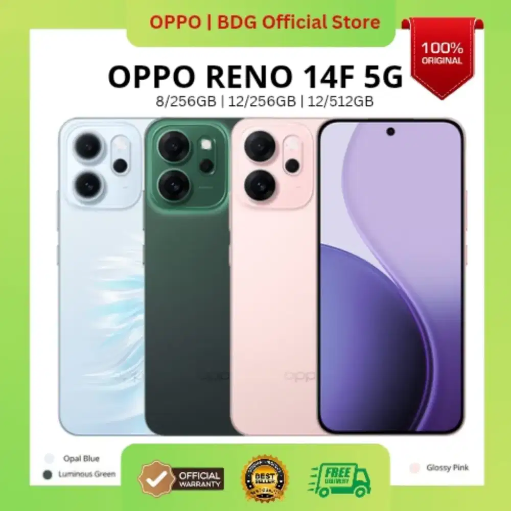 OPPO RENO 14F 5G 8/256GB, 12/256GB