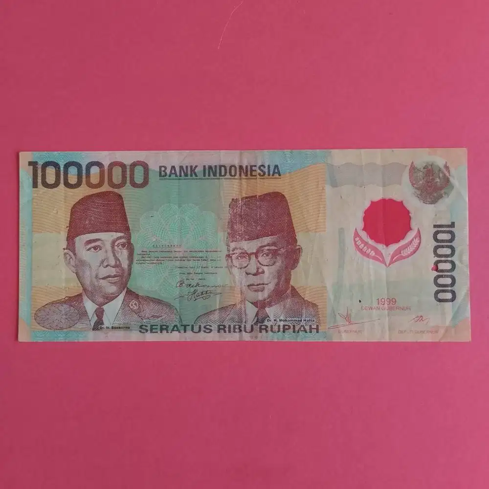 Uang Kuno Polymer Rp 100000 Tahun 1999 UK 003