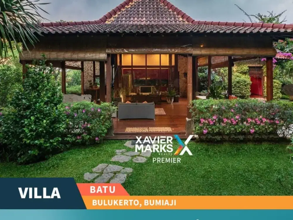 Villa Eksklusif Javanese Tropis Modern Siap Operasional di Bumiaji Batu
