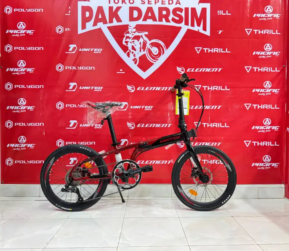 Promo Sepeda Lipat United Phantom frame aluminium rem hidrolik Shimano
