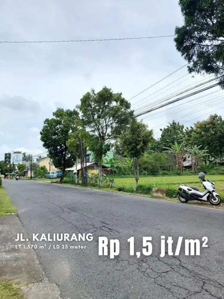 Dijual Tanah Strategis di Tepi Jalan Kaliurang Km 19,5