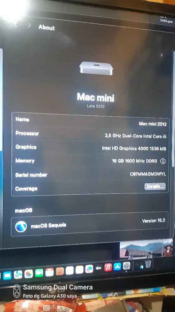 Macmini 2012 2 Unit i5 dan i7 siap pakai