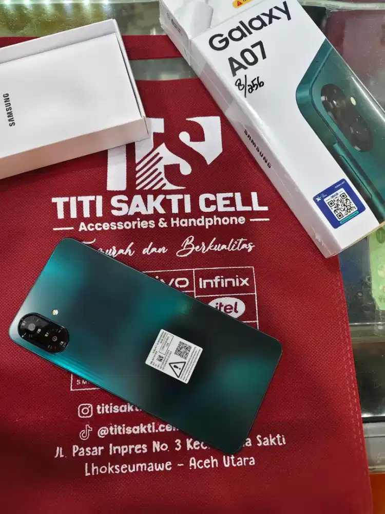 Samsung a07 8/256 free case antigores kaca garansi 1 tahun new