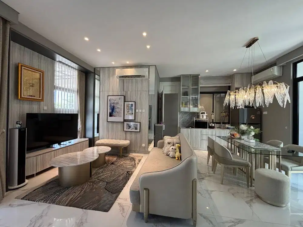 Dijual Rumah Pakuwon City Aruba Villa Semi Furnish Ada 2 Jejer