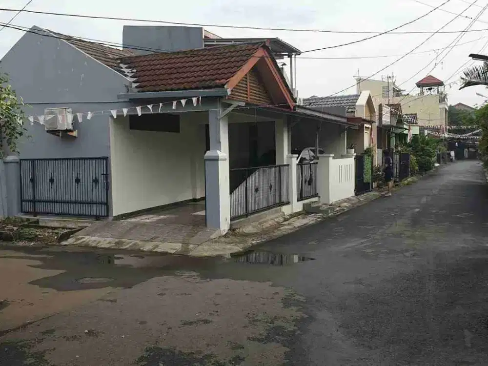 rumah hook semi furnish di taman harapan baru bekasi