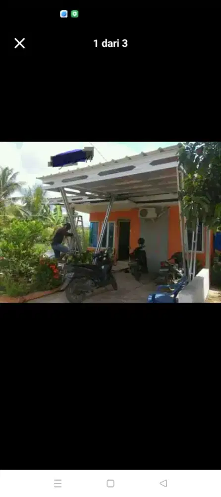 Menerima pemasangan rangka baja ringan