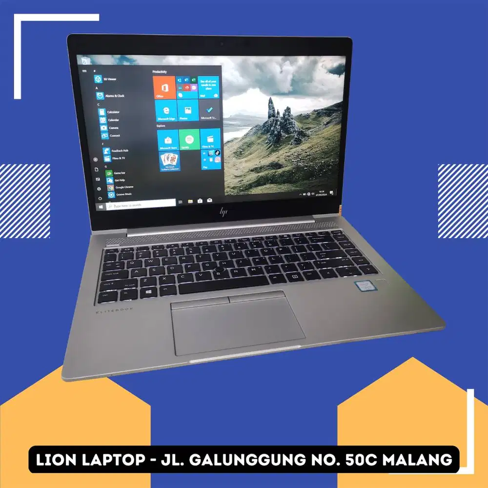 Core i5 Gen 8 RAM 8GB SSD 256GB HP Elitebook 840 G5 [23|10]