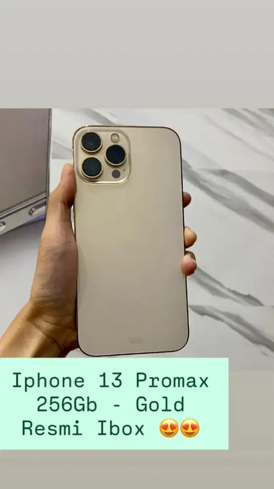Iphone 13 promax 256gb gold ibox