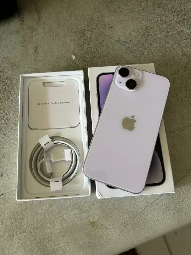 iPhone 14 purple 128gb All operator (bisa semua kartu)