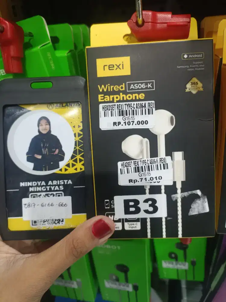 Headset rexy type C ATLANTIS DAHSYAT