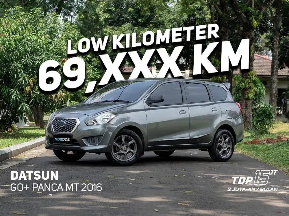 [ LOW KM ] DATSUN GO+ PANCA MT 2016 ABU ABU MOBCARS
