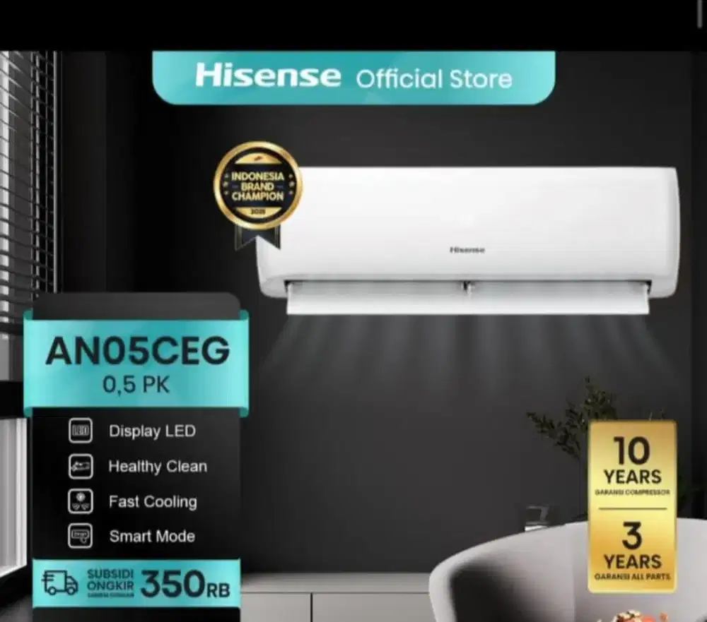 AC Hisense 1/2PK Type AN05CFG