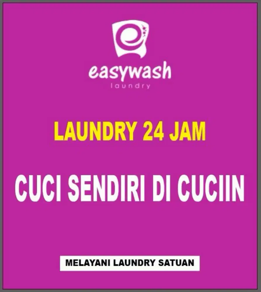 Laundry Self service 24jam