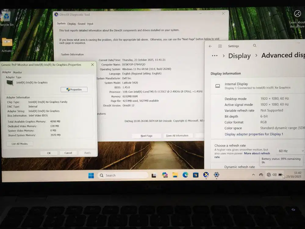 DELL LATITUDE 5410 RAM 16GB DAN SSD 256GB