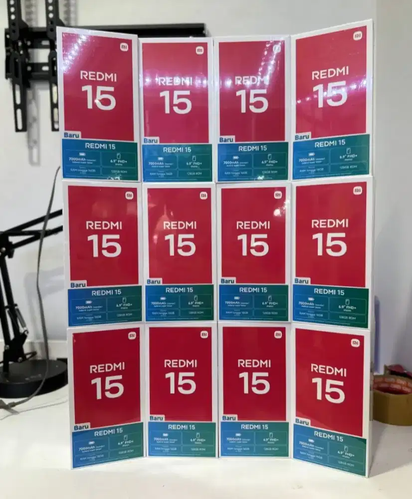 Redmi 15 NFC ram 8/128 HP Baru garansi Resmi harga bersahabat