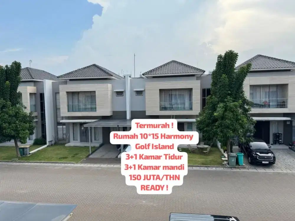TERMURAH RUMAH 4 KAMAR GOLF. HANYA 150 JUTA PERTAHUN