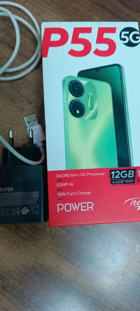 Itel P55 5G Ram 6+6 GB Rom 128 gb
