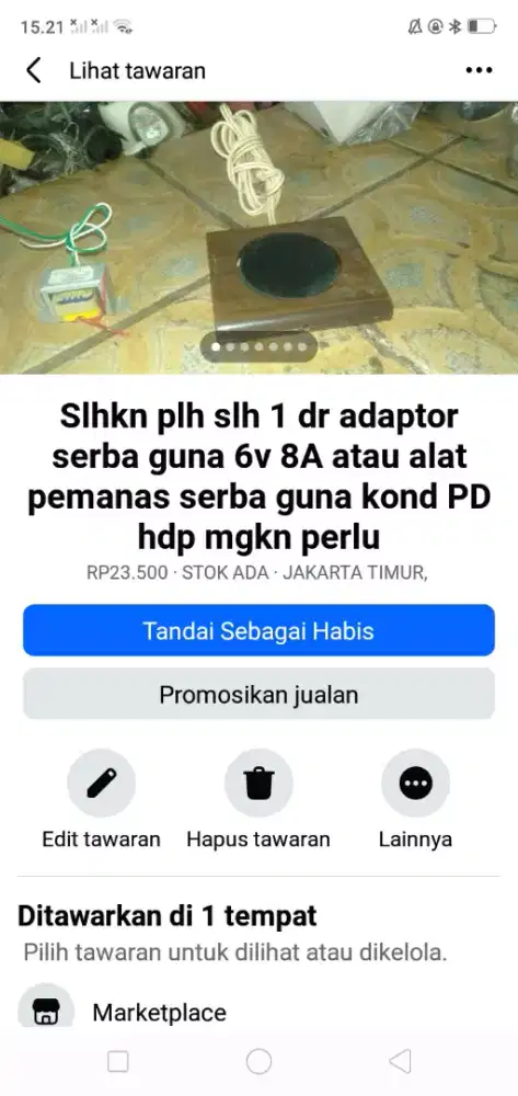 Slhkn plh slh 1 dr adaptor audio 6v 8A atau sblh nya murah sj cpt dpt
